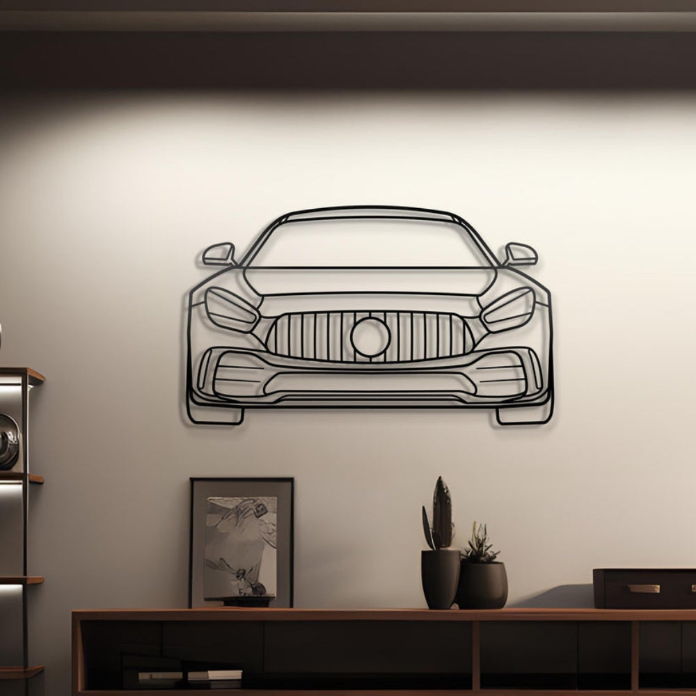 2020 AMG GT Front Metal Silhouette