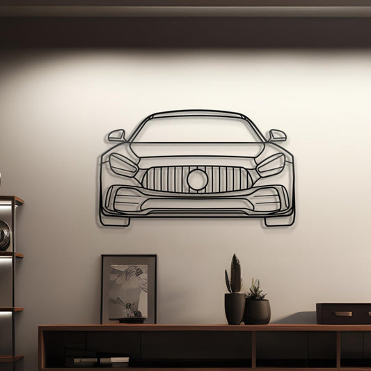 2020 AMG GT Front Metal Silhouette