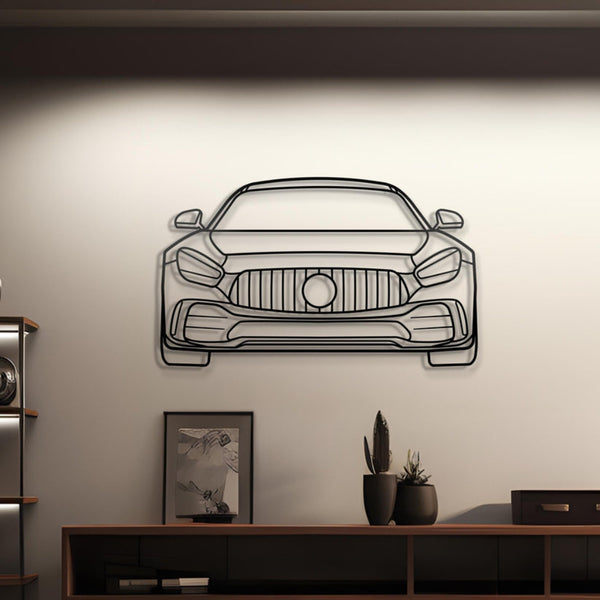 2020 AMG GT Front Metal Silhouette