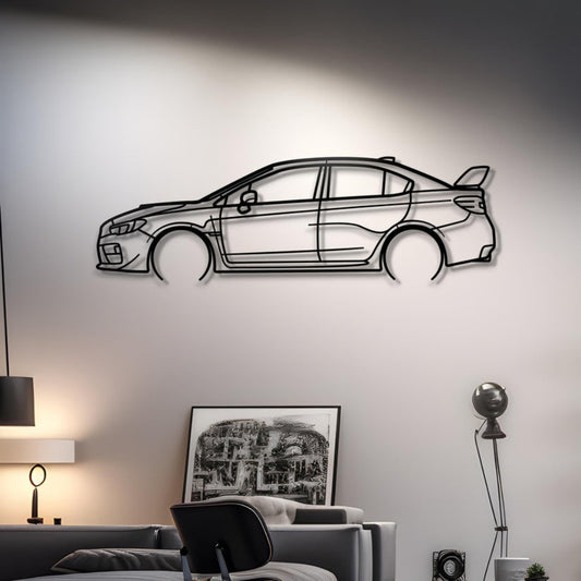 2015 Impreza WRX STI Metal Silhouette