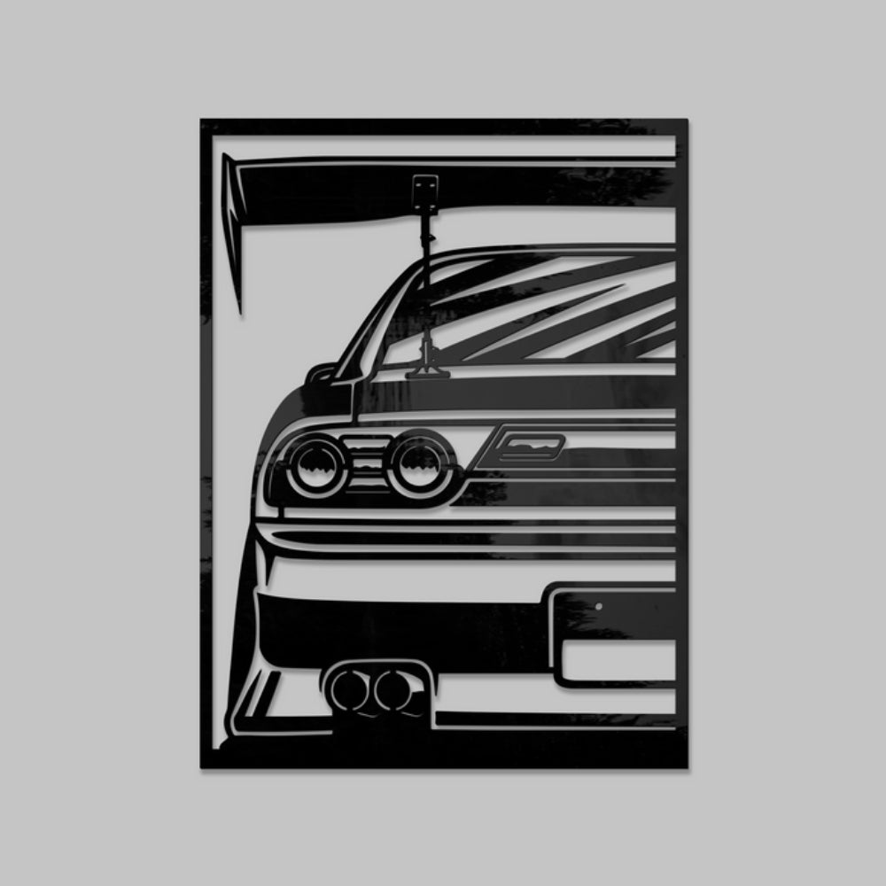 Nissan gtr 34-Metal with a sleek, polished finish