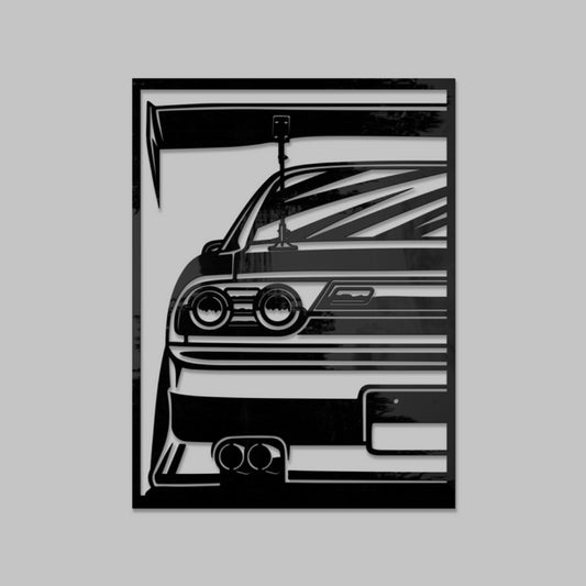 Nissan gtr 34-Metal with a sleek, polished finish