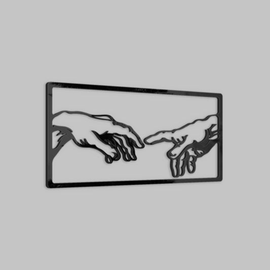 Creation Of Adam-Metal with a sleek, polished finish