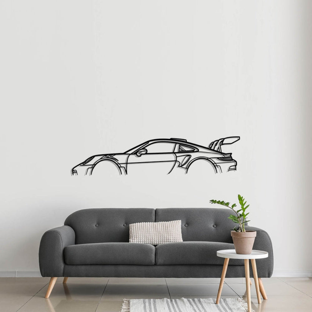 2023 911 (992) GT3 RS Cut Metal Silhouette