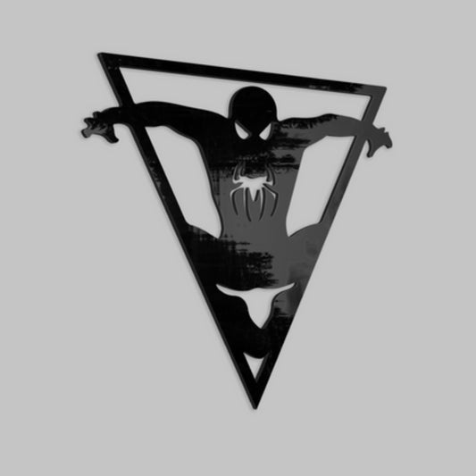 Spiderman-Metal with a sleek, polished finish
