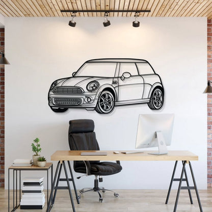 MINI COOPER Silhouette Metal Wall Art