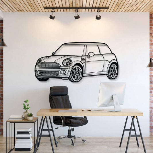 MINI COOPER Silhouette Metal Wall Art